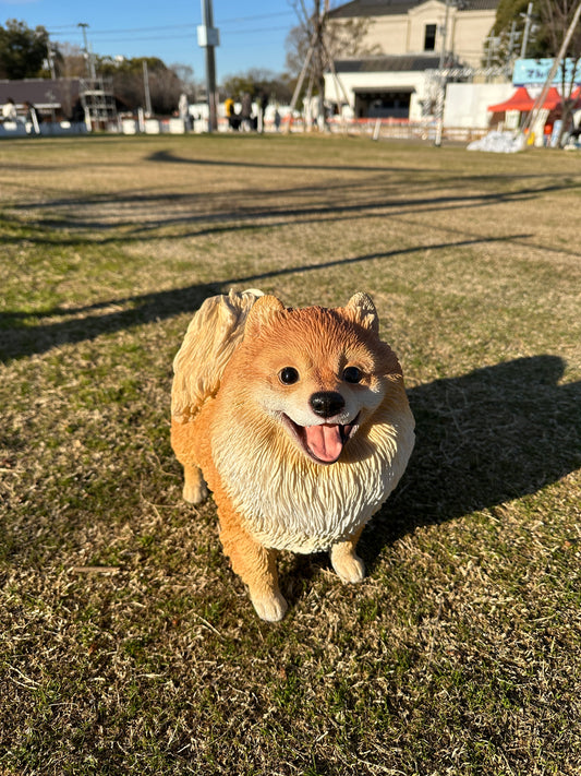 オーナメント・ポメラニアン（ゴールド）