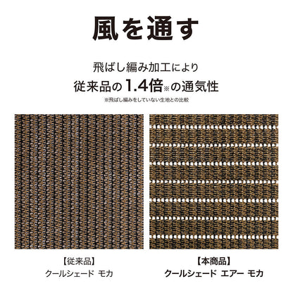 クールシェード エアー 1.8×2m_風を通す