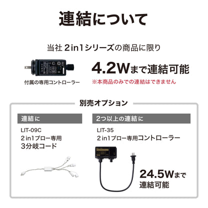 ブローライト はしごサンタ L 3P_連結について