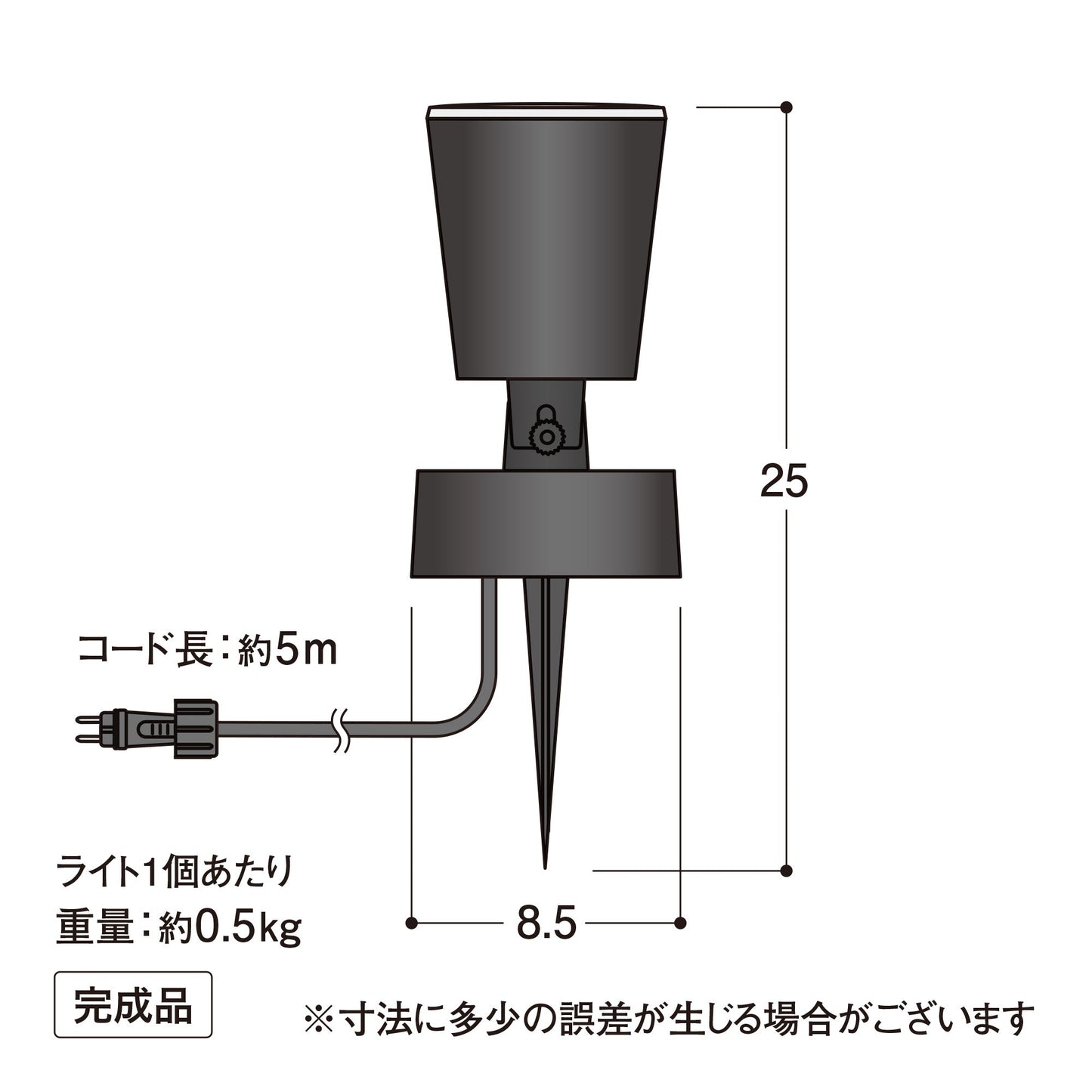 ひかりノベーション 木のひかり 基本セット_寸法