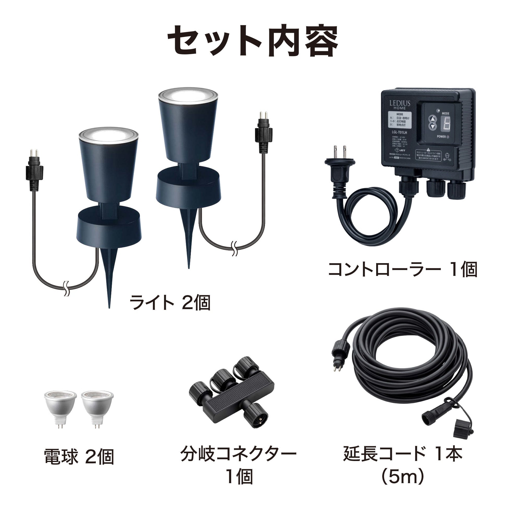 ひかりノベーション 壁のひかり 基本セット_セット内容