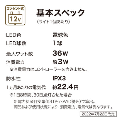 ひかりノベーション 地のひかり 基本セット_基本スペック